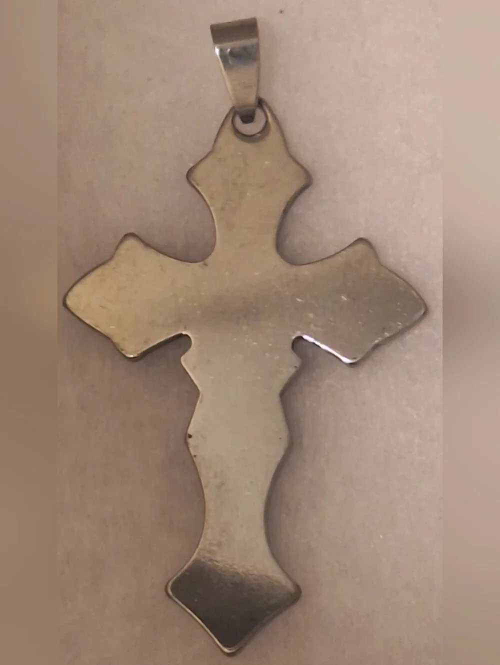Cross Prayer Pendant in Black and Gold